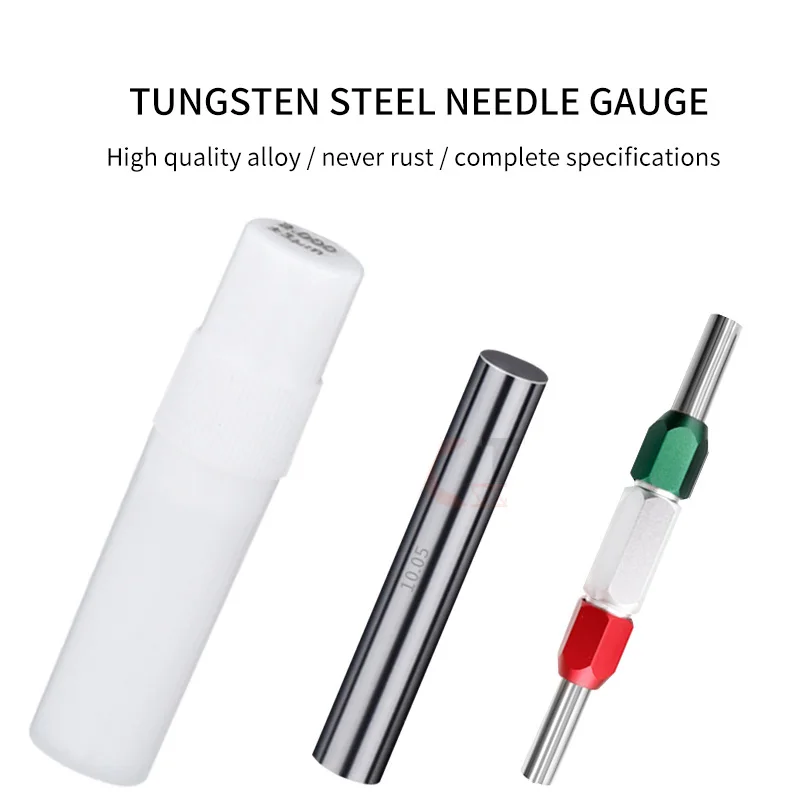 101Pcs White Steel Pin Gauge Set, 0.01mm Interval Precision Smooth Hole Plug Measuring Gauge Tool