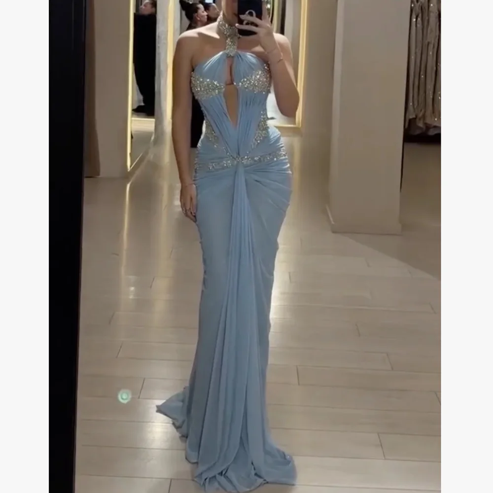 

Customized Elagant Mermaid Evening Dresses for Women Chiffon Floor-Length Mermaid Special Events Prom Party Wedding Dress 2026