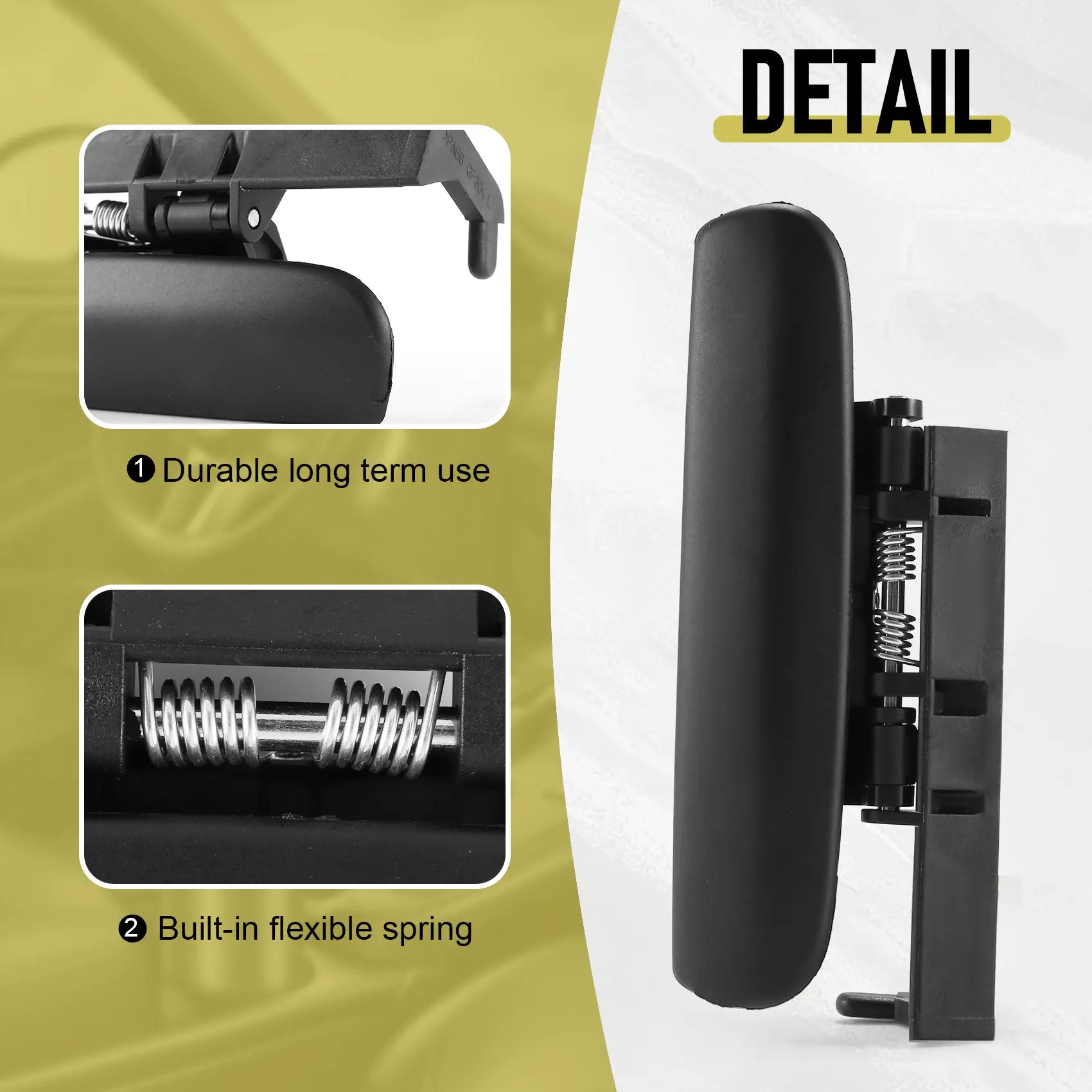 L39A-Black Front Left Exterior Door Handle For Citroen Xsara 1997 - 2005 9101L8