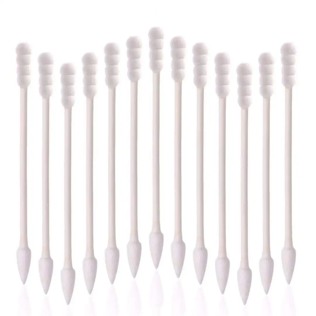 

800Pcs Cotton Swabs, Double Precision Tips, Paper Sticks, 4Packs of 200 (Pointed+Spiral)