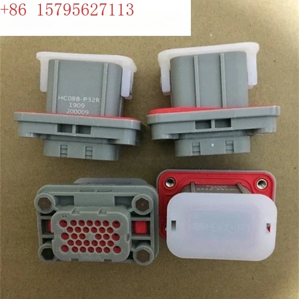 

5 шт. HC08B-P32R, новый разъем для электромобилей, 32-контактная водонепроницаемая розетка с контактами