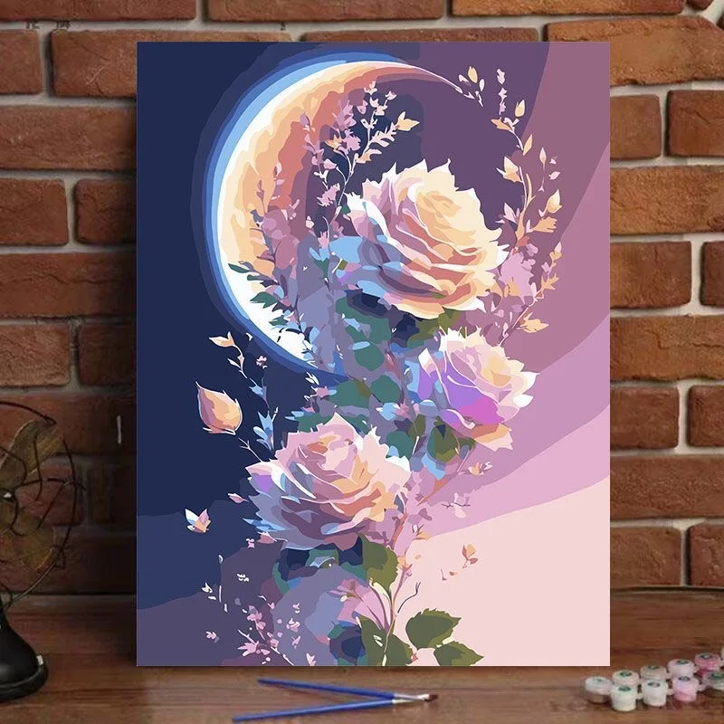 

A-0011 Classic Van Gogh Style Landscape Oil Painting, Starry Night Inspired Art