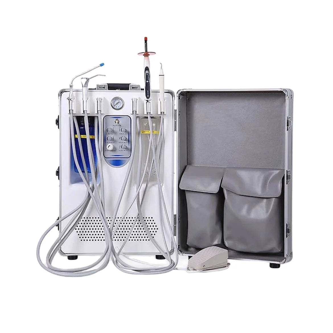 Mobile den tal Portle Suitcase Unit Veterinary Surgery Equipment den tal Treatment Unit Suitcase den tal Unit with curing light