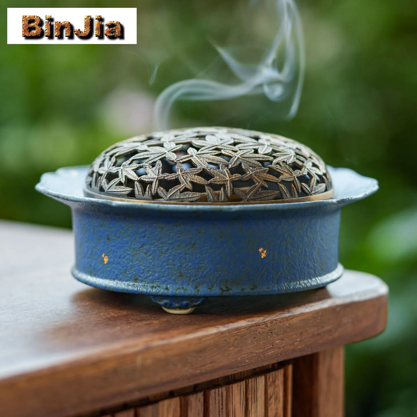 Gold Sprinkled Three-legged Incense Holder Zen Garden Incense Burners Consecrate Censer Tea Ceremony Supplies Ornaments Craft