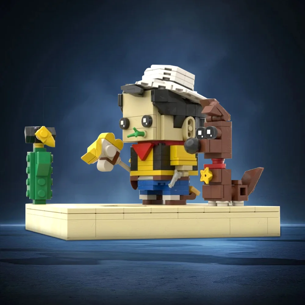 

MOC Lucky Luke серии строительные блоки DIY Rantanplan and Jolly Jumper фигурка кирпичи игрушки подарок для взрослых