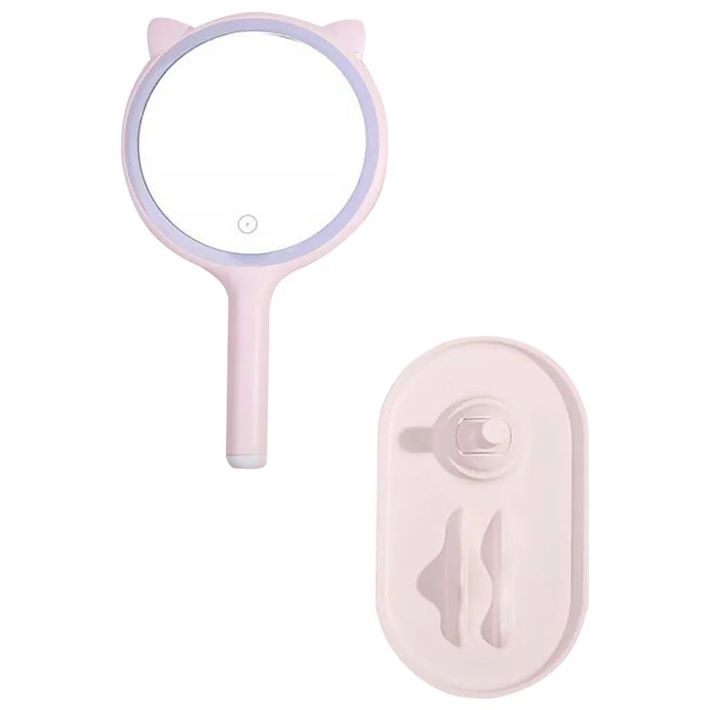 

Led Lighted Makeup 360° Adjustable Vanity Mirror For Bedroom Dressing Table, Girl Mirror, Desktop Led Mirror,