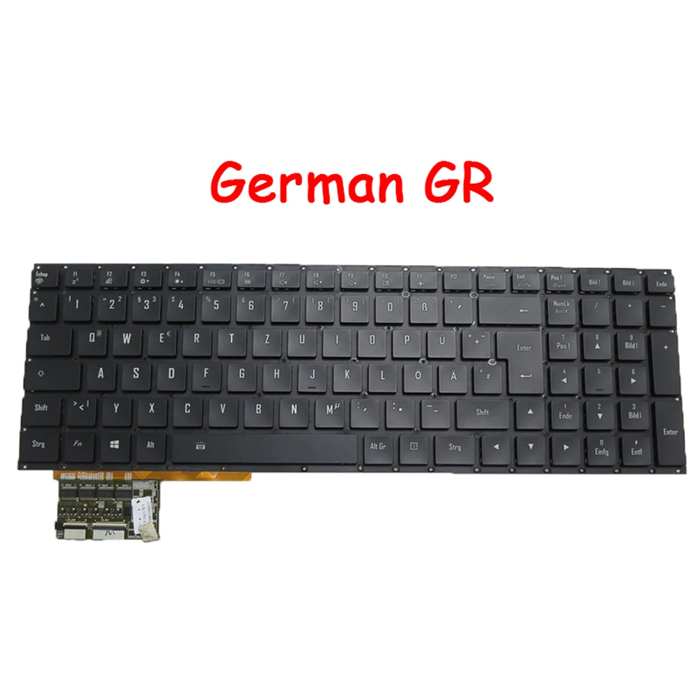 

No Backlit GR Keyboard For Gigabyte For AERO 15 RP65W 15-W8 15-X8 15-X9 /SKB1711-GR 27703-GR562-G30S SKB1702-IT 27703-IT560-G30S