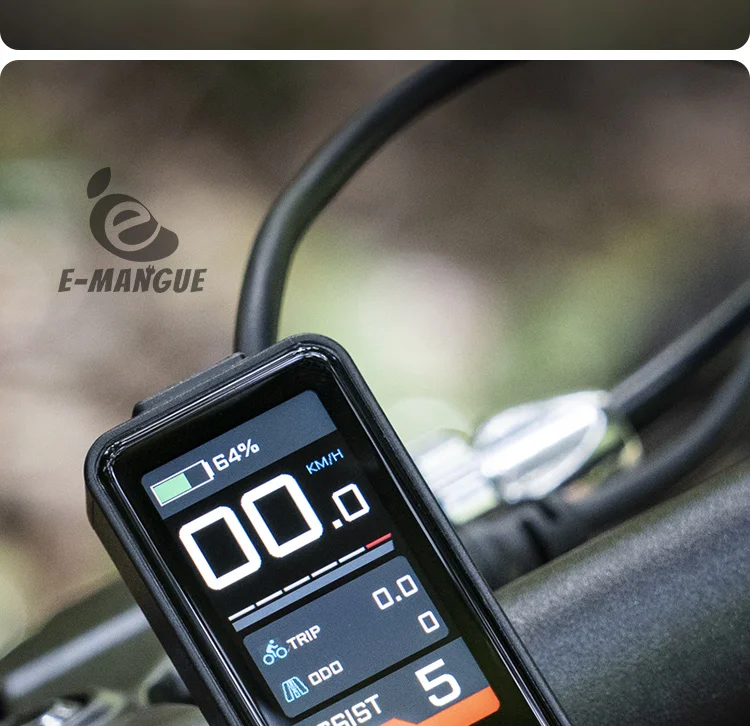 E-Bike-Display SW102T LCD-Bildschirm 0-5 Stufen für BAFANG BBS01B BBS02B BBSHD Mittelmotor E-Bike-Computer mit PAS UART-Protokoll – Detail 14