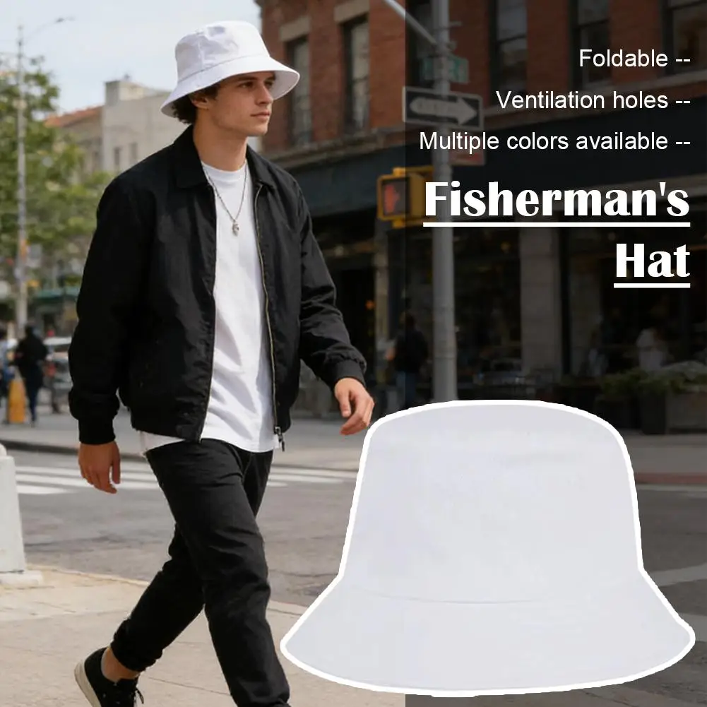 Fischerhut Bucket Hat für Männer und Frauen, 56-58cm Atmungsaktiver Faltbarer Polyester Sonnenhut, Verstaubar für Reisen, Strand und Outdoor