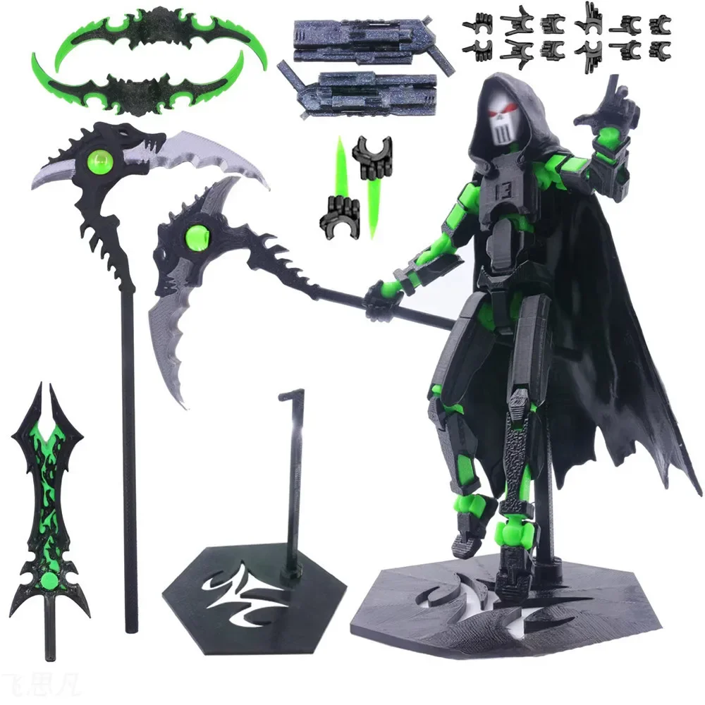 3D Printed Titan Dummy13 T13 Multi Jointed Movable Doll Figurine Death Swordsman 2025 New Lucky Action Model