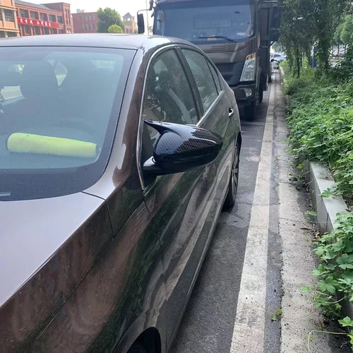 Imagen 2 del producto Para Peugeot 208 2020-2023 Peugeot 308 2014-2020 508 2008 cubierta de espejo retrovisor lateral tapa adhesiva funda Exterior embellecedor de carbono