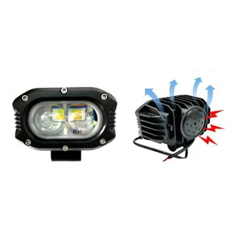 A95E-For Truck Off-Road Auto ATV LED White Yellow Work Light 12-60V Car Spotlights Roof Light Front Bumper Light