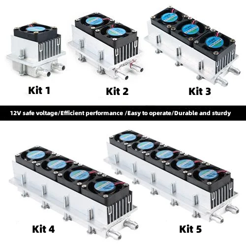 Semiconductor DIY self-made small air conditioner water-cooled 12V mini refrigerator set peltier module full kit