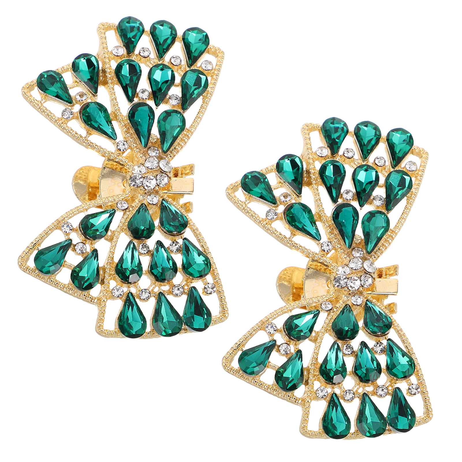 

Rhinestone Bowknot Decoration Clips for Shoe Accessories Women Buckles Embellishments Fashion Jewelry Wedding Shoe