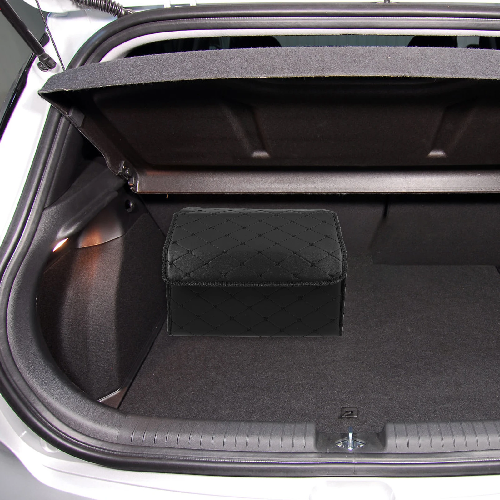 

Car Storage Box Trunk Organizer Suv Accessories Organizers Folding Vehicle Black Travel