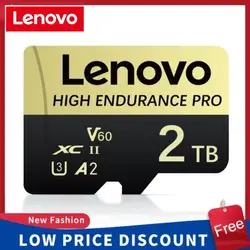 Lenovo 1TB 2TB Micro TF SD Card 256GB Micro TF/SD Card Class 10 High Speed SD Memory Card 128GB Flash TF Card 512GB For Tablet