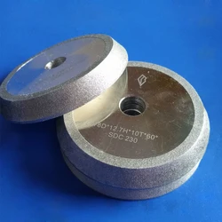 Cbn sdc Diamant schleif scheibe Bohr schärf maschine Bohrers chärfer 60 Winkel 78*12.7*10mm für 13-Typ