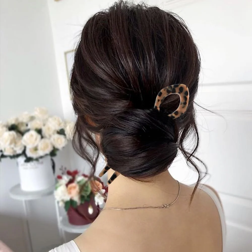 1 Stück Acryl-Fischschwanz-U-förmige Haarnadel - Französische Twist-Haarnadel - Lazy Bun Haarnadel - Geeignet für alle Haartypen – Detail 17