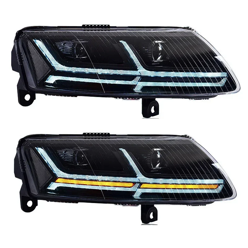 

LED headlamps for the A6 2005 2009 2011 A6L Newly designed headlamps Low beam High beam