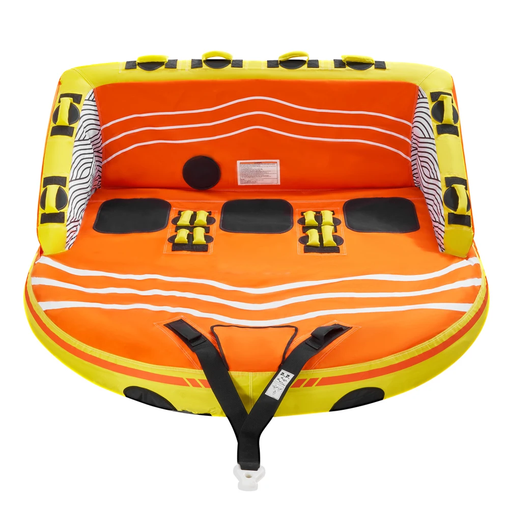 Ye Towable Inflatable Boating Tube for 1 - 3 Riders, Ideal for Water Sports