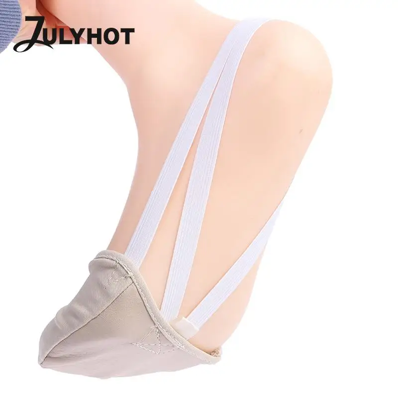 1Pair half length rhythmic gymnastic shoes Sheepskin soft bottom child adult Gymnastics dance Shoes dancing Soft Half Shoes