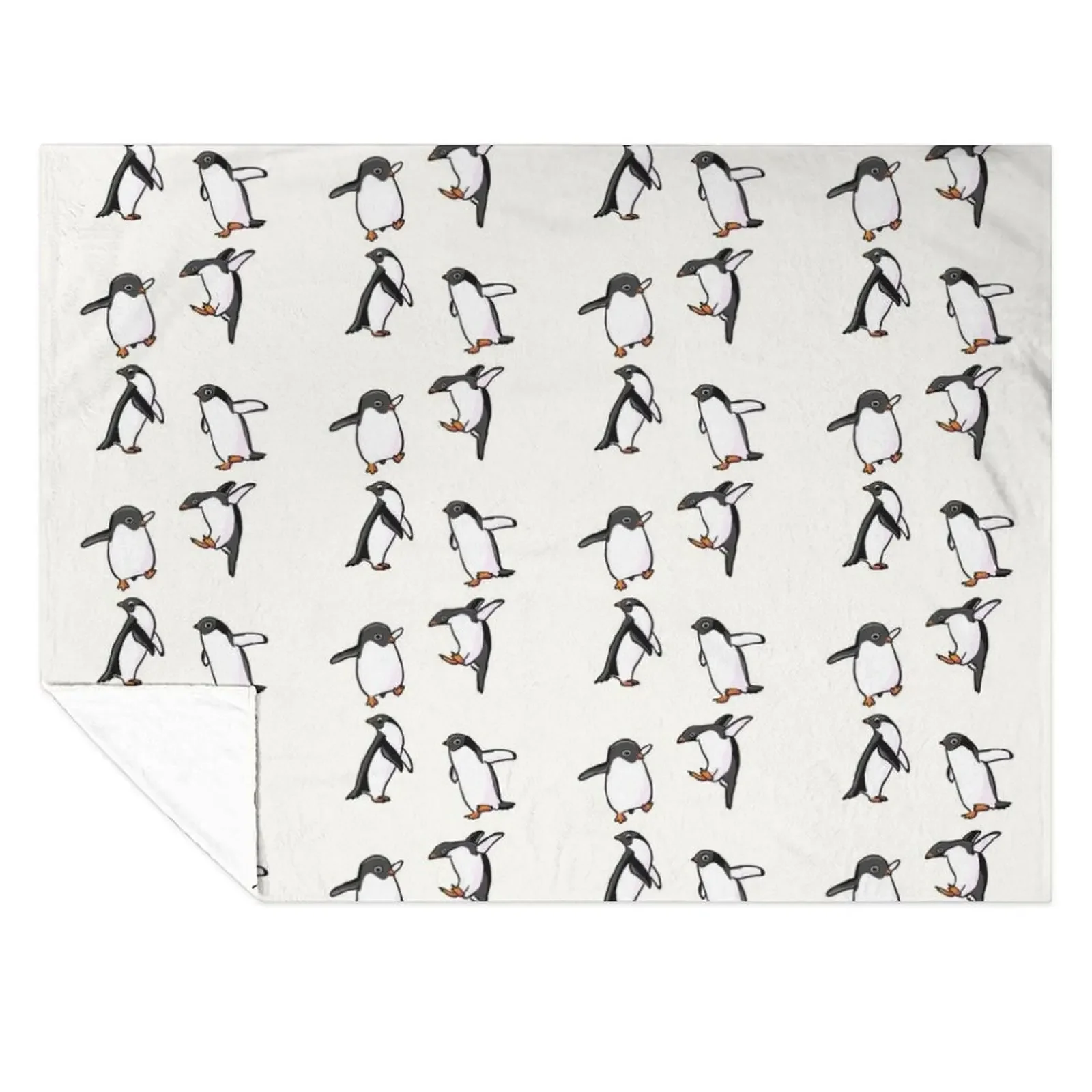 

adélie penguin pack Throw Blanket Multi-Purpose Softest Warm Sleeping Bag Blankets