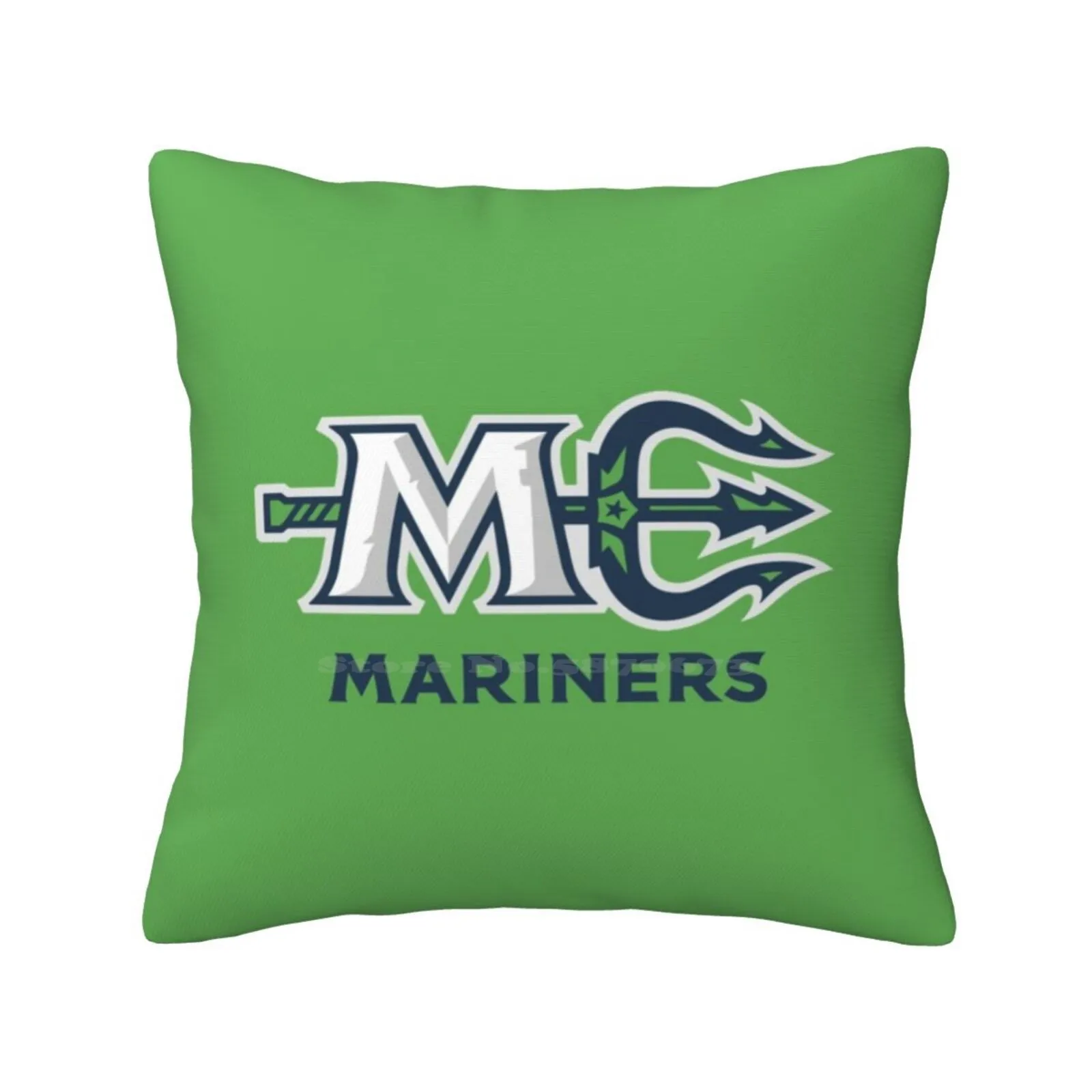 

Mariners-Maine Funny Cute Decor Square Pillowcase Maine Logo England Hockey Englisd Hockey I Love Hockey Hockey Logo Hockey