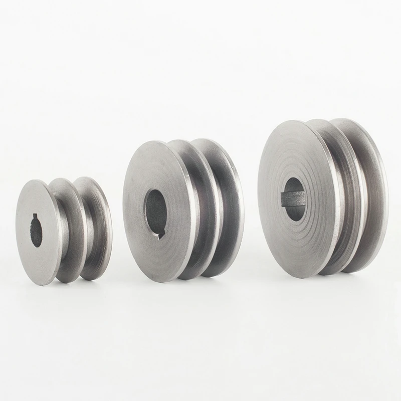 2A Double Groove Cast Iron Pulley,V-Belt Pulley,60MM 70MM 80MM 100MM 110MM 120MM A Type Belt Pulley Power Tool Accessories