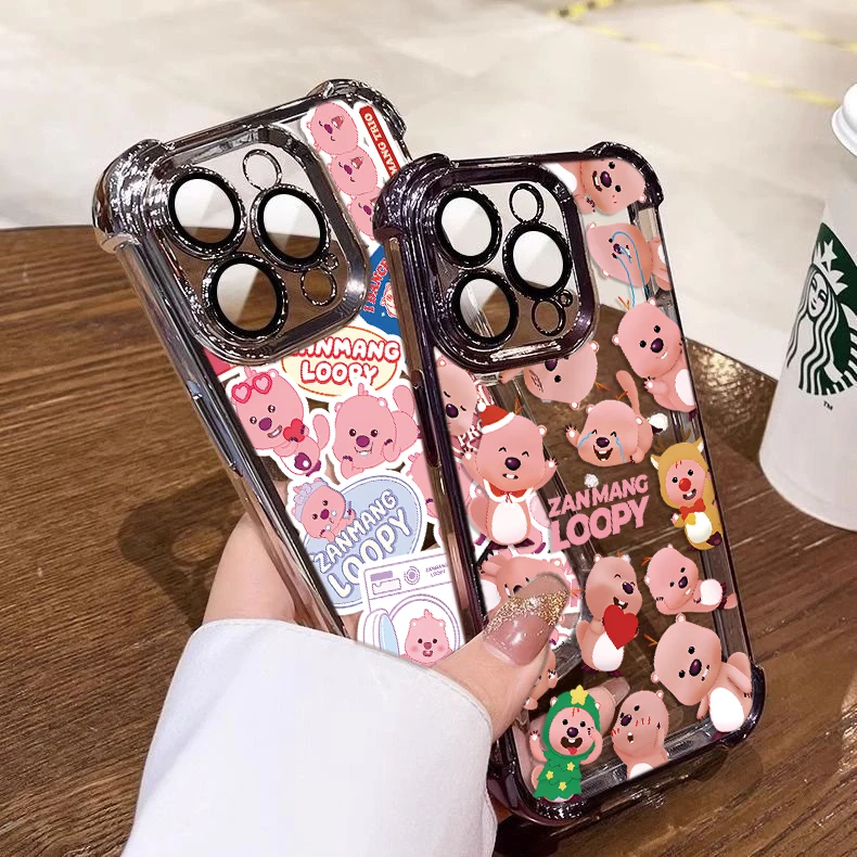 Cartoon L-Loopys Korea Hot Dolls Phone Case For Oppo A98 A97 A9 A79 A78 A76 A74 A72 A5 A54 A55 A17 4G 5G Shockproof  Armor Cover