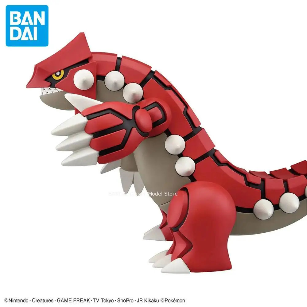 Bandai Pokmon Plamo Series Groudon, modelo de ensamblaje de bricolaje, juguetes, figuras originales, regalo de cumpleaños para niños