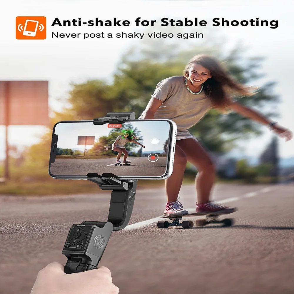Hohem-Perche à selfie iSteady Q 2 axes pour smartphone, trépied à suivi automatique du visage, rotation à 360 °, télécommande pour support de