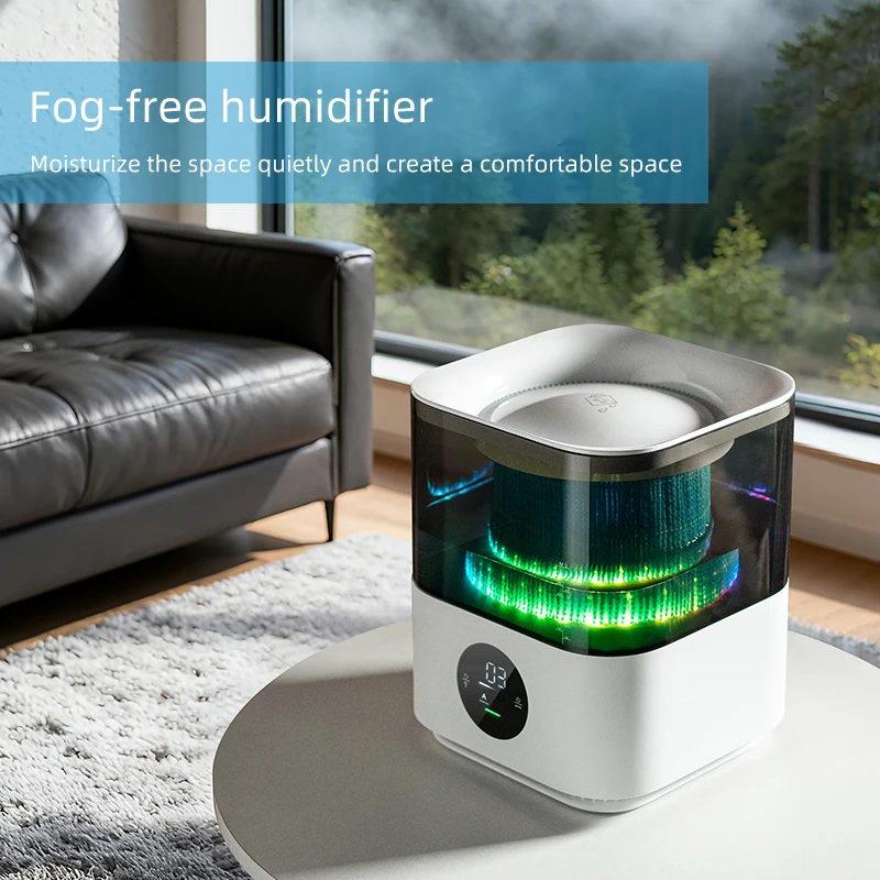 EE& Pr Home Use Smart Air Purifier Low Noise Operation with LED Screen Humidifying Function No Mist for Bedroom and Living Room※