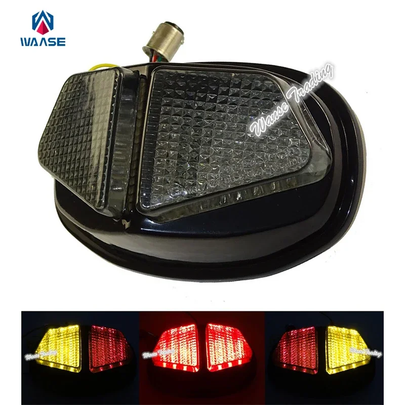 

WAASE E-Marked Rear Tail Brake Turn Signals Blinker Indicator Integrated Led Light For TRIUMPH Daytona 600 650 2003 2004 2005