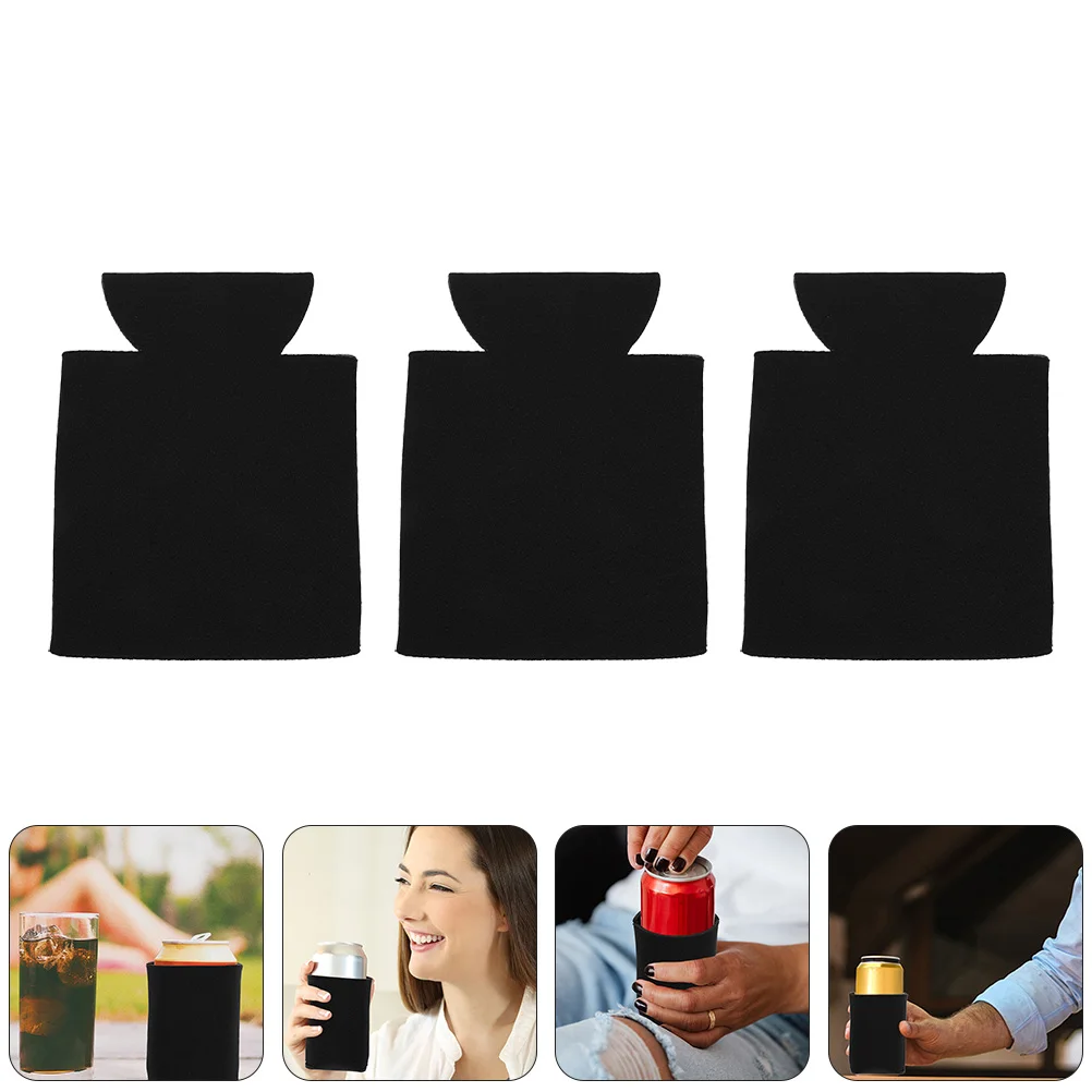 

6pcs Ring-Pull Can Sleeves Insulated Beer Can Holder Reusable Drink Bottle Covers For Cans Vacuum Cups Bar Supply Kitchen Bar