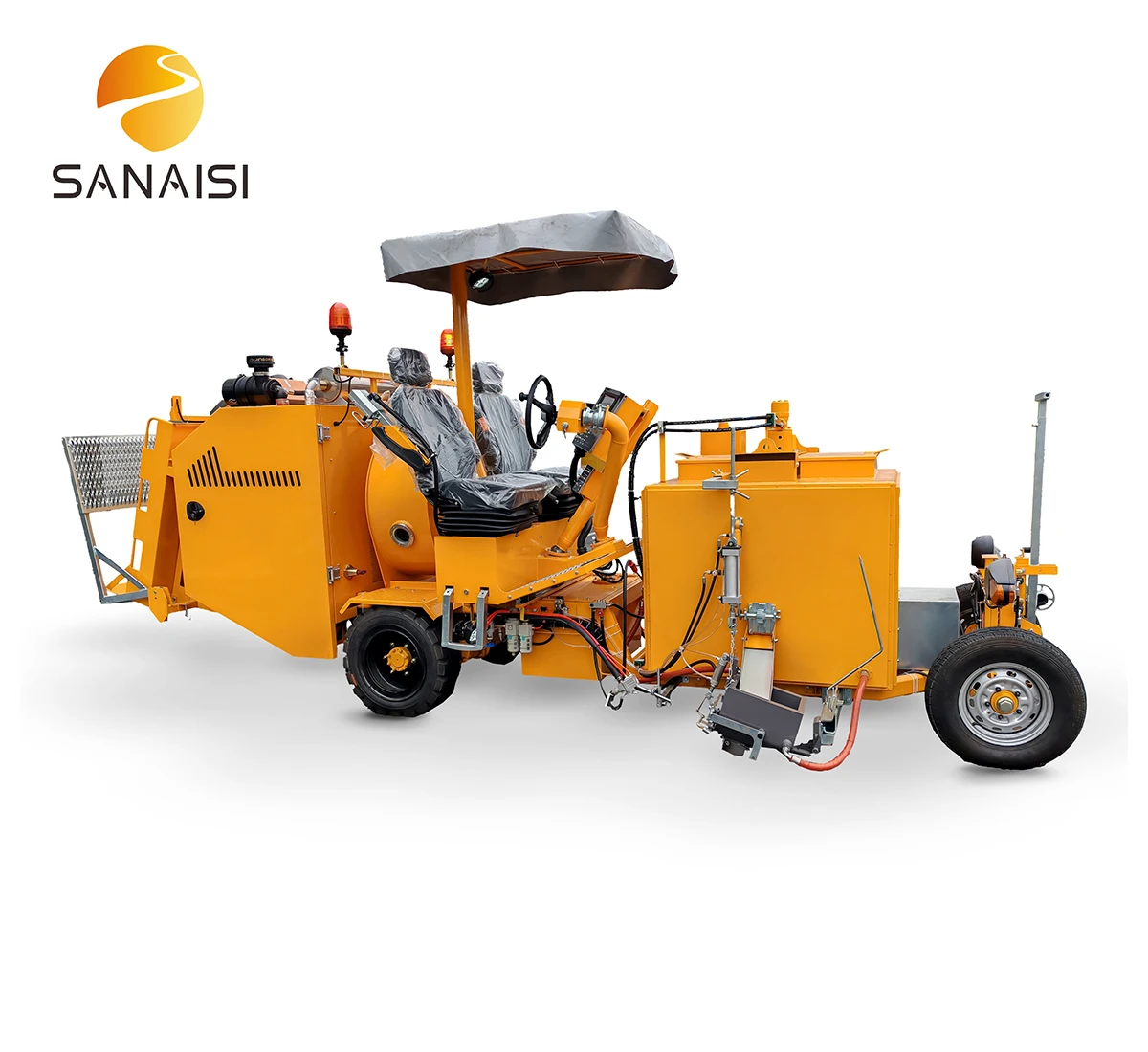 Maßgeschneiderte Hot Melt Ride-on Line Marking Machine Truck Driving Type mit Kernmotor-Straßenmarkierungsausrüstung