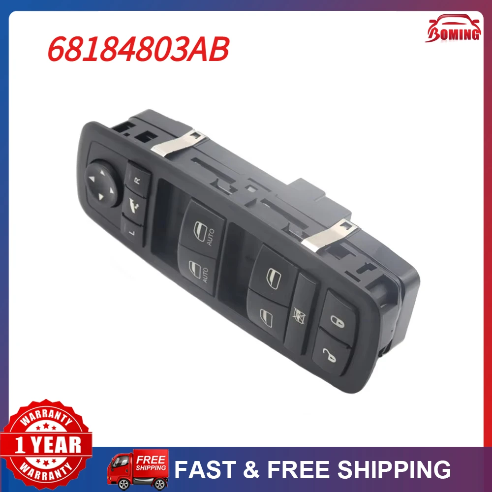 NEW Car Master Power Window Control Lifter Switch Driver Door 68184803AA For Jeep Grand Cherokee 2014-2018 68184803AB 68184803AC