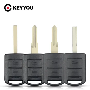 KEYYOU 자동차 키 쉘, 복스홀 오펠 코르사 C 콤보 티그라 메리바 아길라 원격 키 케이스, HU46, HU100, YM-28, HU43, 2 버튼