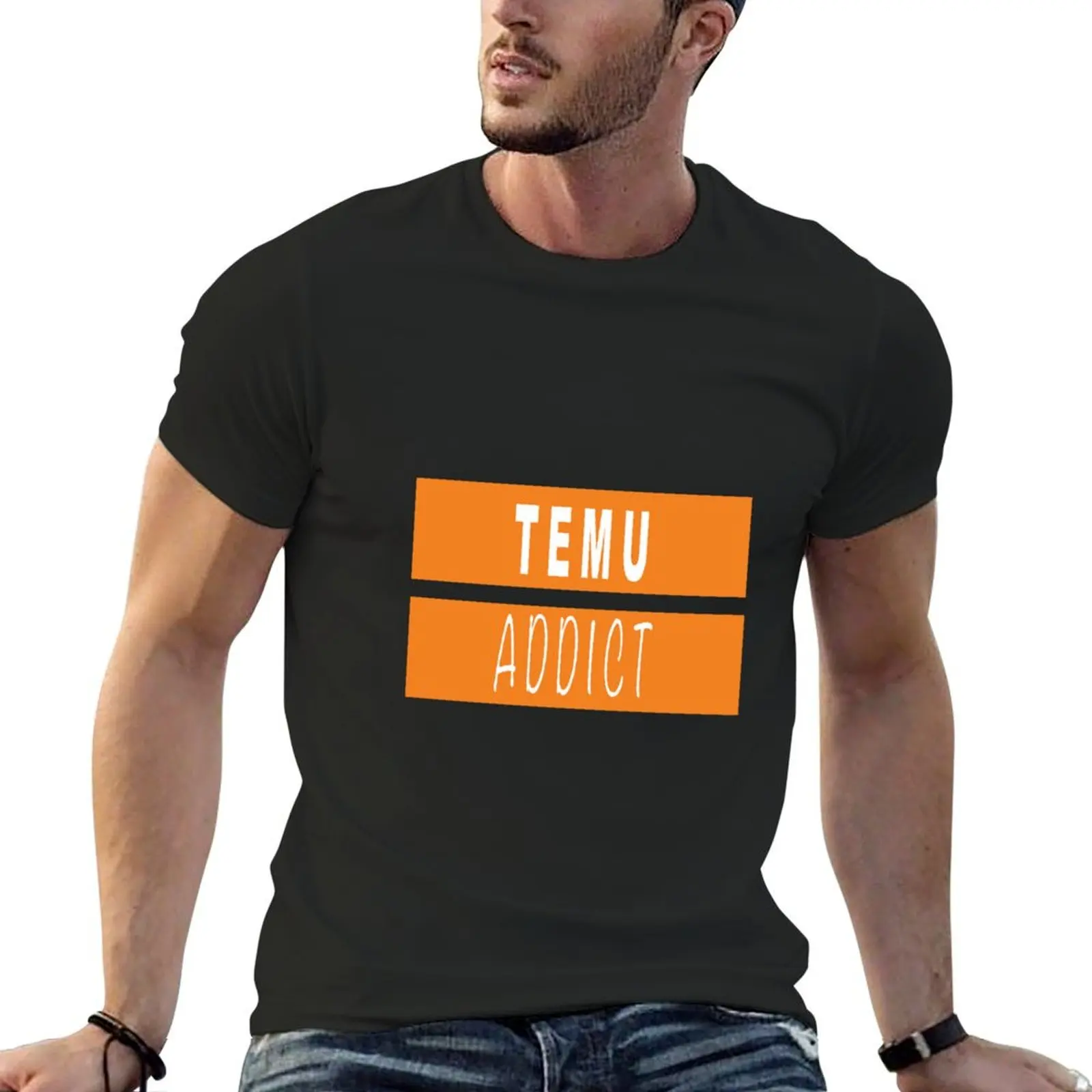 TEMU Addict T-Shirt cotton graphic tees essential t shirt shirts graphic tees Men's cotton t-shirt