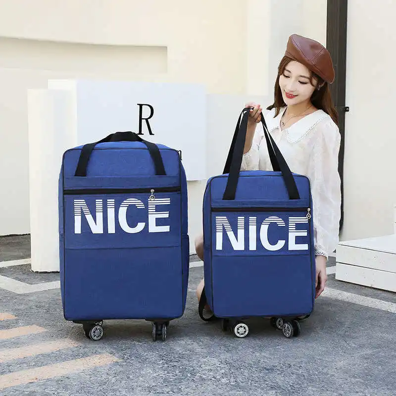 

Lightweight Travel Bag with Rod Cover Large Capacity Dormitory Storage Bag Dustproof Foldable Blanket Bag Luggage Bag