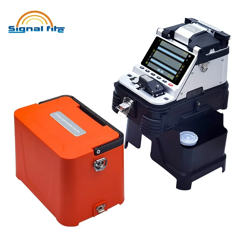 Signal Fire AI-20 AI-30 Optical Fiber Fusion Splicer With Electric Cleaver Splicing Machine 6 Motors Automatic Core Alignment