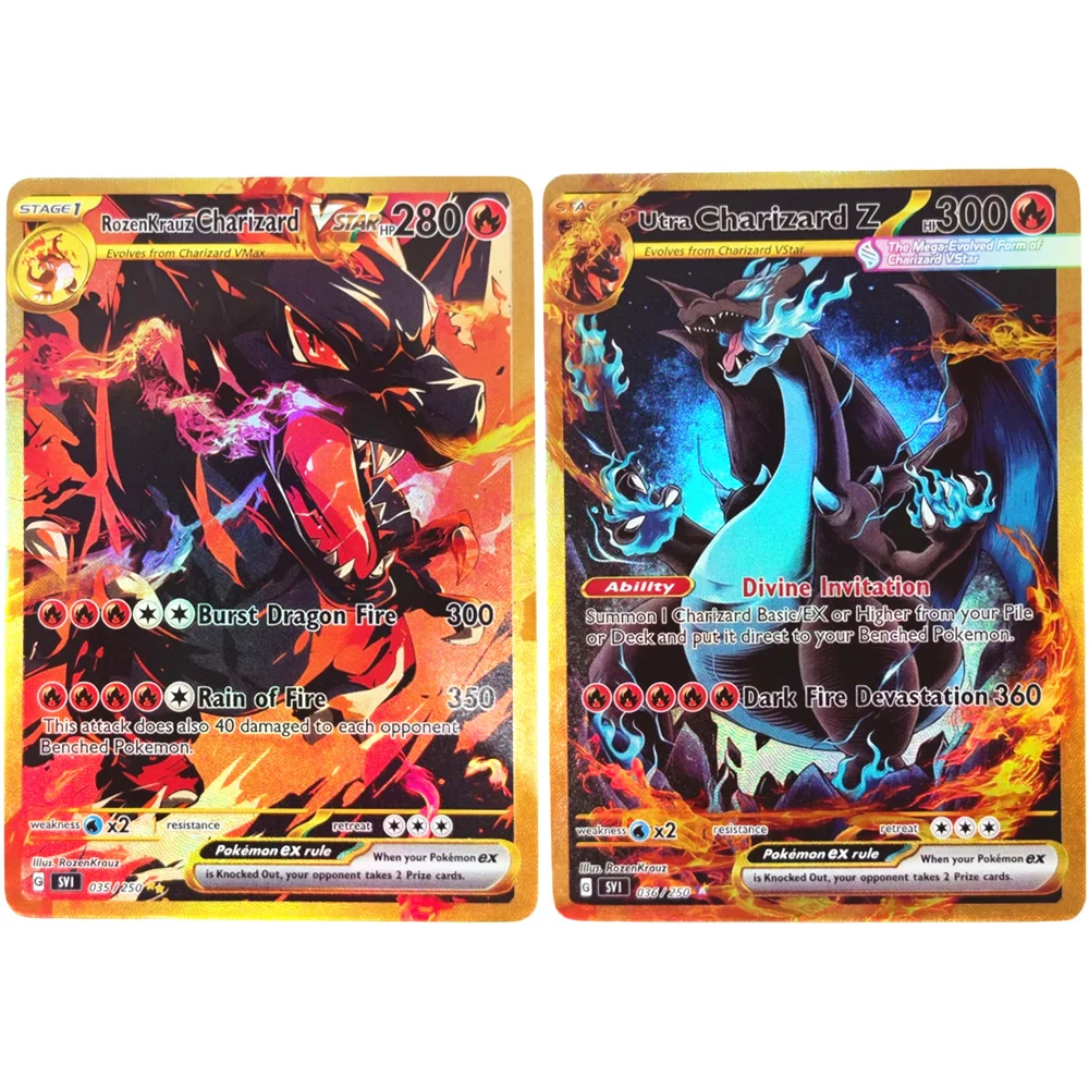 Board Game Online - Tarjeta Coleccionable PKM DIY, Rozenkrauz, Charizard