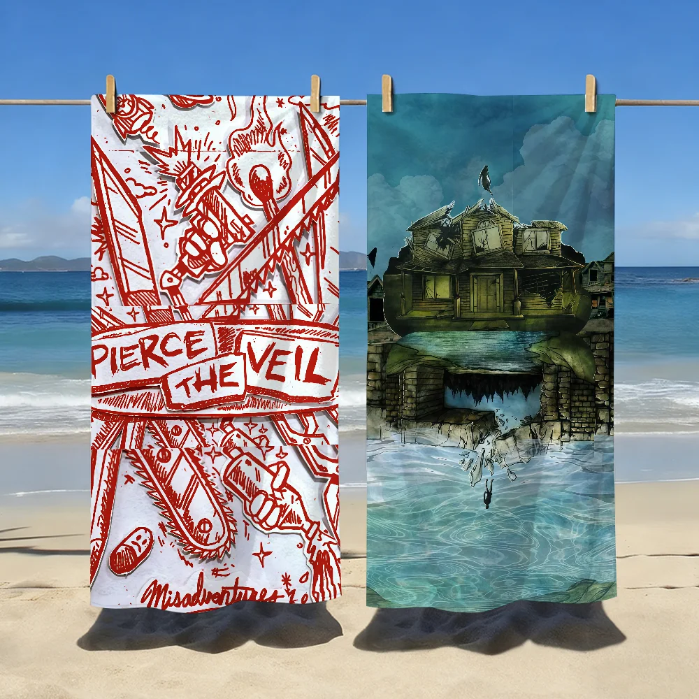 Band P-pierce The V-Veil-S Towel Sports Quick Dry Travel Camping Gear Sandproof Soft Light Large Beach Towel