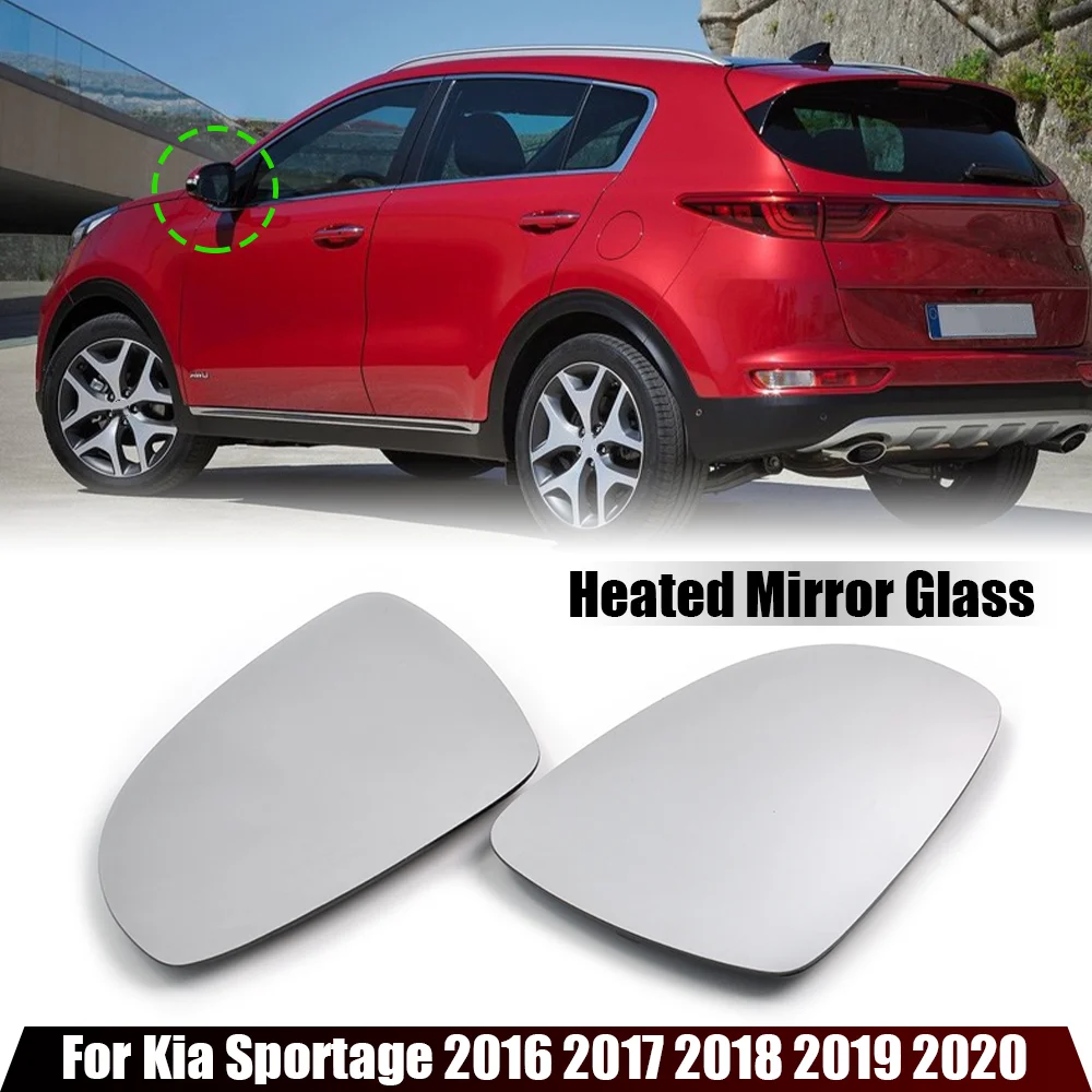 

Left Right Door Side Heated Wing Mirror Glass Rearview Plate For KIA Sportage 2016 2017 2018 2019 2020 Car Accessories