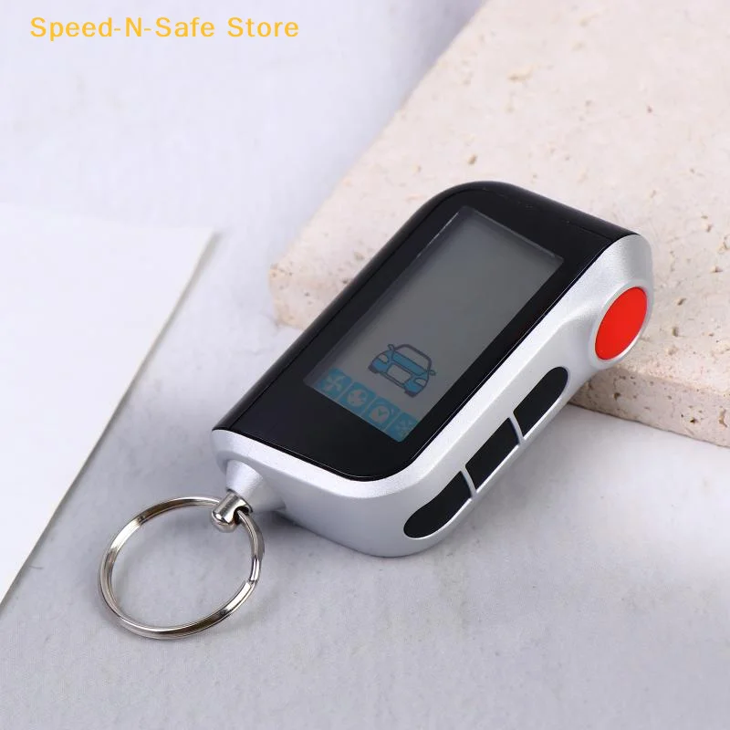 For Russia Starline A93 Two Way Car Burglar Alarm System V2, With CAN,Lin,ECO,GSM Key A93 Vertical LCD Remote Control Keychain