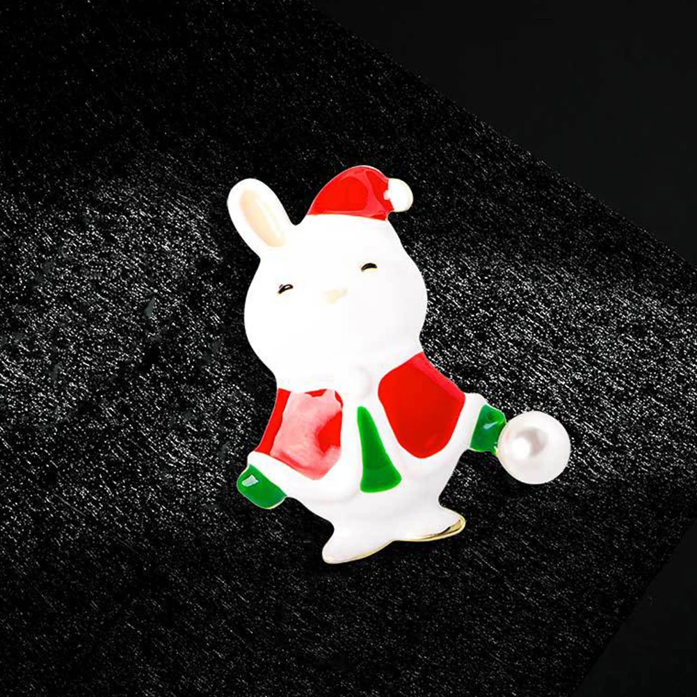 

4Pcs Xmas Brooch Metal Decorative Brooch Pin for Women Clothes Bags Scarves Suit Lapel Pin Christmas Celebration