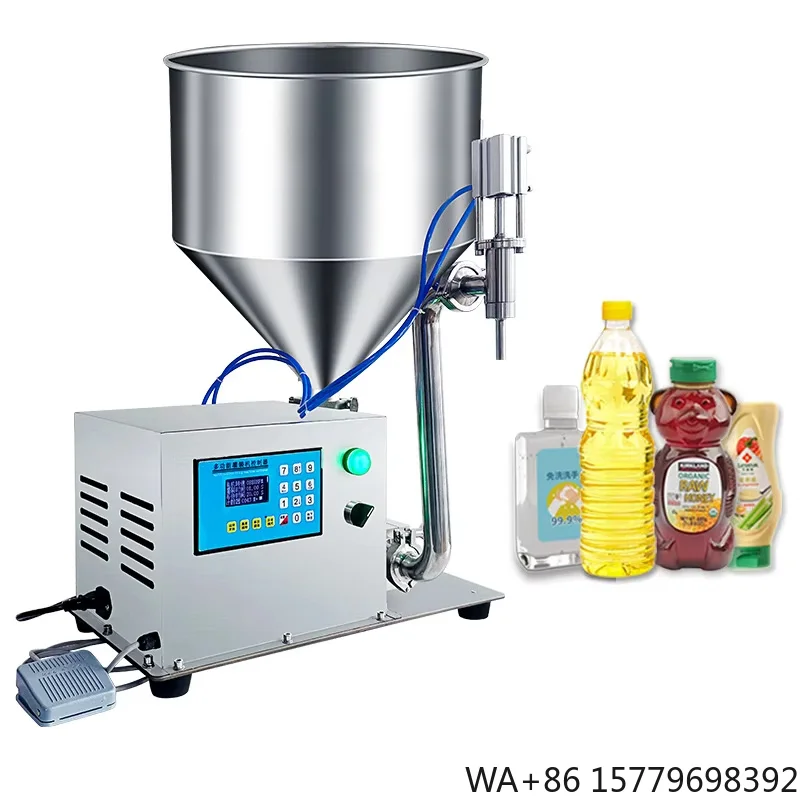 Semi Automatic Benchtop Gear Pump Paste Filling  for Honey Peanut Butter Viscous Foods