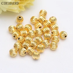 3/4/5/6/8mm Striped Watermelon Bead DIY Jewlery Making Supplies Seed Spacer Squeeze Beads For Jewelry Making Bulk Wholesale Lots