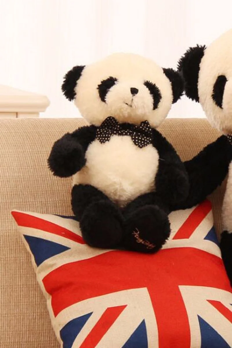 40cm Small Cute Plush Panda Toy Lovely Hug Panda Doll Gift Soft Cuddly Stuffed Animal for Kids And Adults