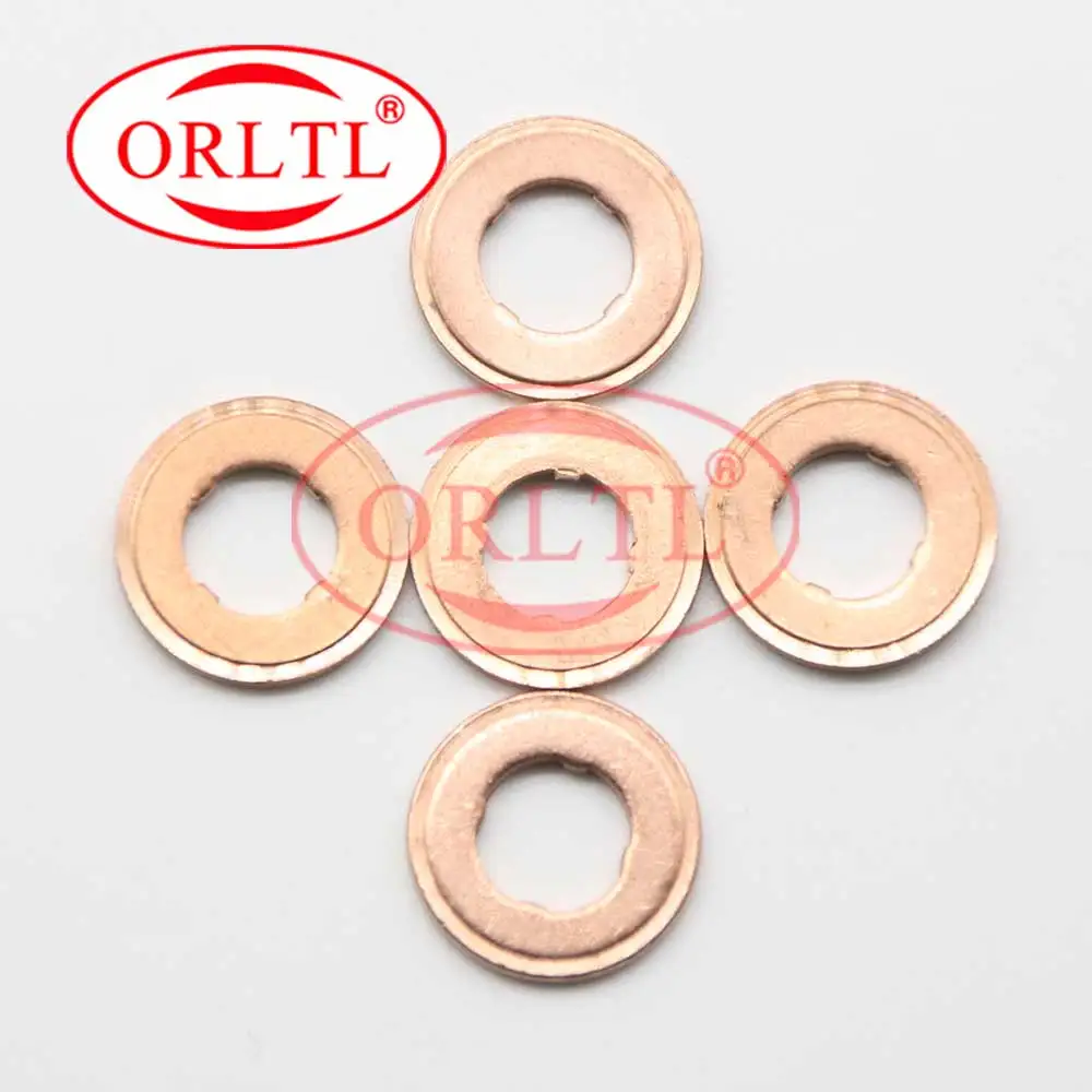 4PCS ORLTL F00VC17503 1.5MM Injector Washer Shims Copper Rings Gasket Thickness 7.1*15*1.5 for BOSCH