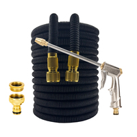 Gardens Lawn Watering Irrigation Tools Retractable Magic Hoses High Pressure Cleaning Water Gun Gardening Supplies 25FT-100FT